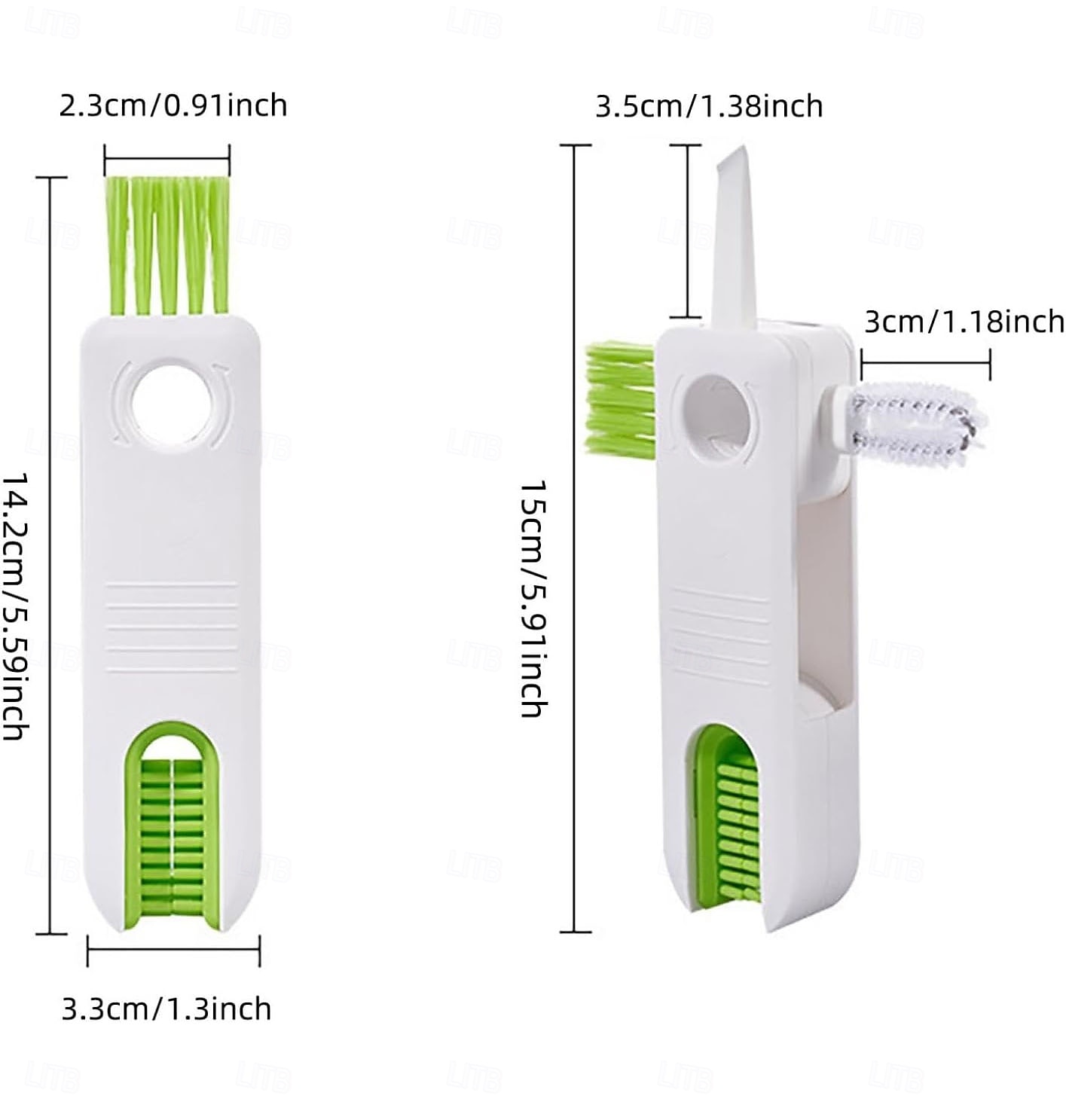 2er-Pack Becherdeckel-Reinigungsbürste 4-in-1, multifunktionales Reinigungswerkzeug für Isolierflaschen, tragbarer Deckelreiniger für Gläser, Wasserkocher, Schnuller, Deckelspalte und die Reinigung in der Küche. 2026 - $22.99 –P11