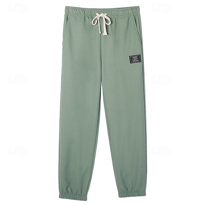 Herr Våffelstruktur Joggare Långbyxor Casual byxor Våffelbyxor Snörning Ensfärgat Komfort Fullängd Ledigt Dagligen Utomhus Semester Mode Svart Armégrön Elastisk 2026 - $24.99 –P2