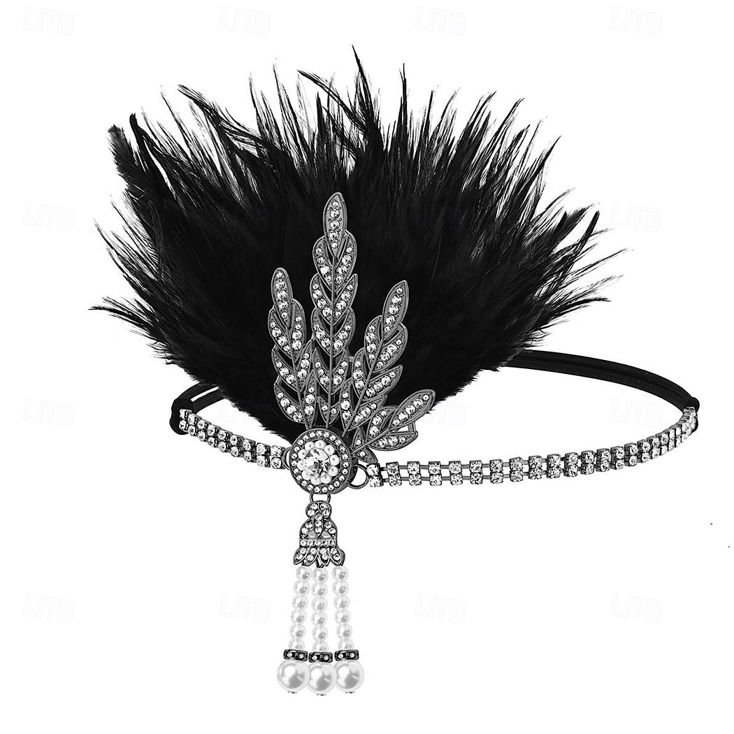 Vintage Fascia Flapper Il grande Gatsby Foglia Costume Per donna Carnevale San Valentino Mascherata Balli di fine anno Carnevale Club Adulti Copricapo Primavera del 2026 a $20.99 –P7