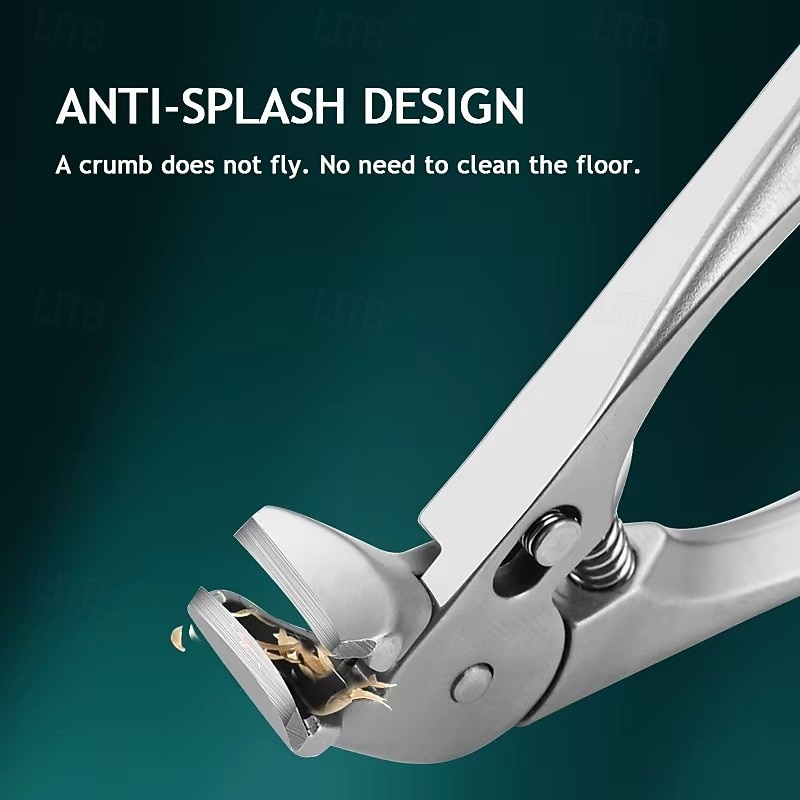 černé zahnuté kleštičky na nehty, ergonomické &snadné pro seniory, široký rozevření čelistí, šikmý nástroj na zastřihování hlav, ultra široký rozevření čelistí, odolný zastřihovač s protiskluzovou 2026 - $30.99 –P4