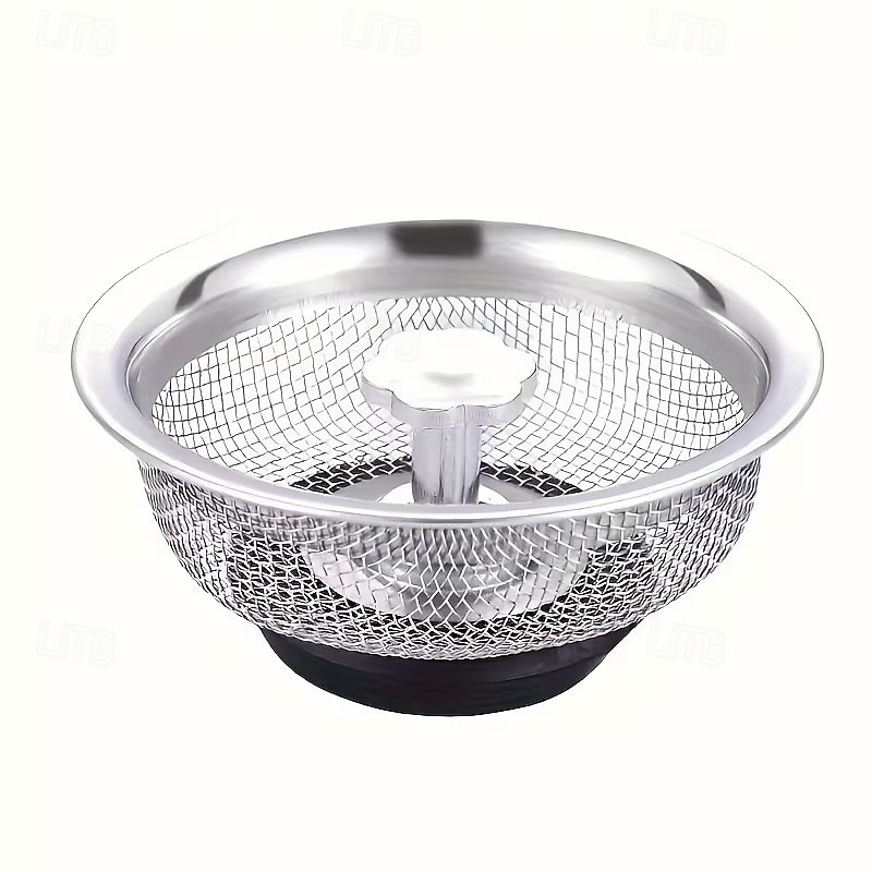 Комплект из 2 сетчатых фильтров для раковины из нержавеющей стали, противозасоряющий сливной фильтр с центральной ручкой, легко чистится, подходит для кухонных, ванных, туалетных и раковинных стоков. 2026 - $10.99 –P7