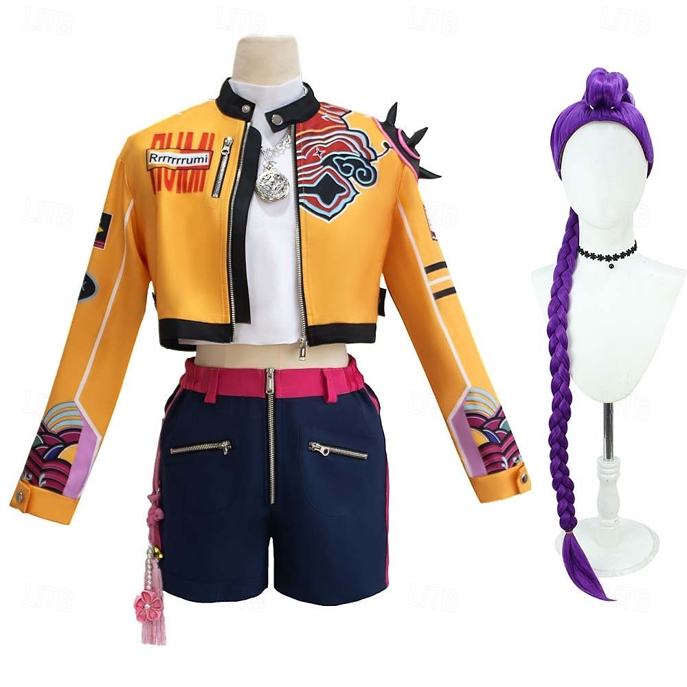 مستوحى من الكيبوب مستوحى من المعبود الكوري نجم البوب زي تأثيري تأثيري الباروكات زي تأثيري for للفتيات للأطفال عيد الرعب عيد الأطفال حفلة تنكرية 2026 - $46.99 –P3