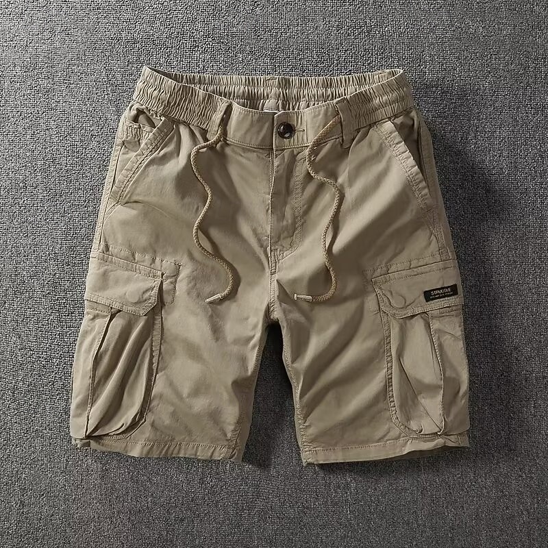Pánské Náprsníkové kalhoty Šortky s kapsami Kraťasy Neformální šortky Kraťasy Acid Wash Kapsy Elastický pas Bez vzoru Pohodlné Nad kolena Ležérní Venkovní Streetwear Módní Šik ven Černá Námořnick 2026 - $22.99 –P5