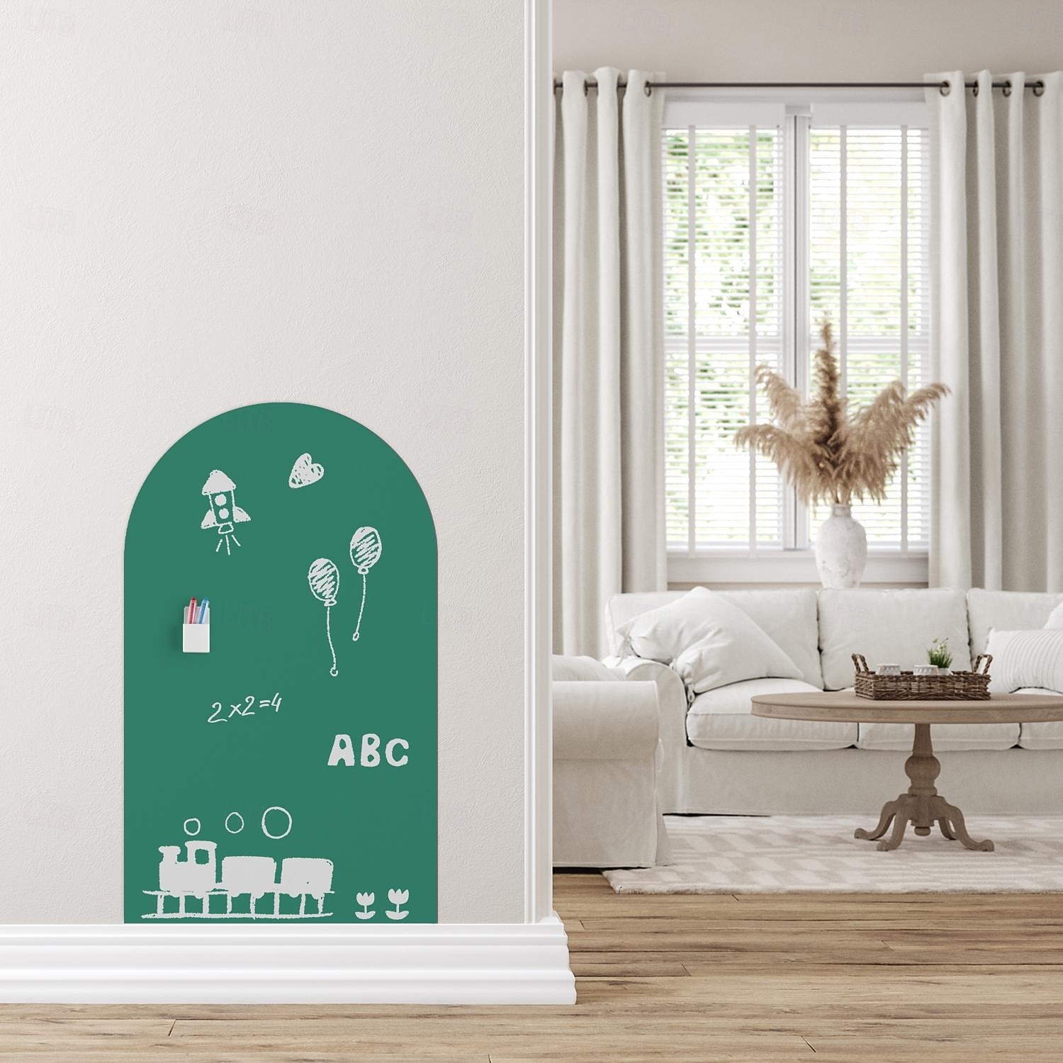 Geométrico Adhesivos de Pared Sala de estudio / Sala de niños y jardín de infantes, Removible / Pre-pegar Vinilo Decoración hogareña Tatuajes de pared 1 PC 2026 - $28.99 –P16