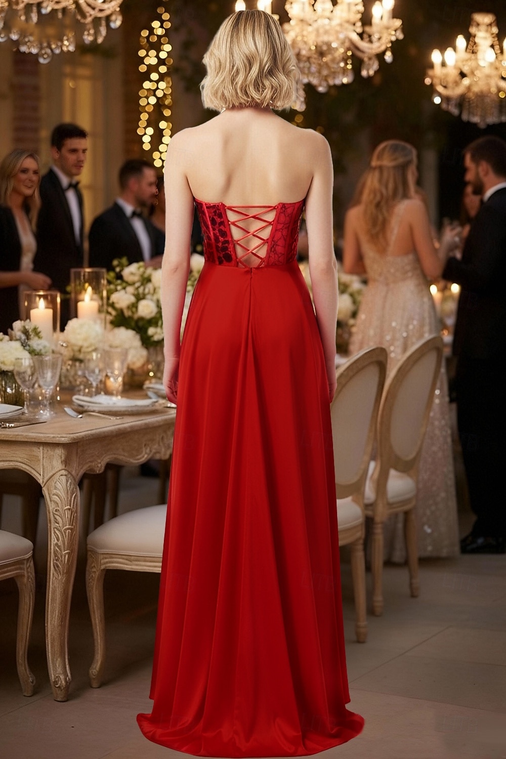 sheath/column strapless satin sweep/brush train sleeveless dresses A-Line Sheath Column Sweep Brush Train Formal Dresses Evening Gown Evening  Gown Party Glittering Sleeveless Strapless Prom Wedding Satin Cowl Back  with Glitter Sequin 2026