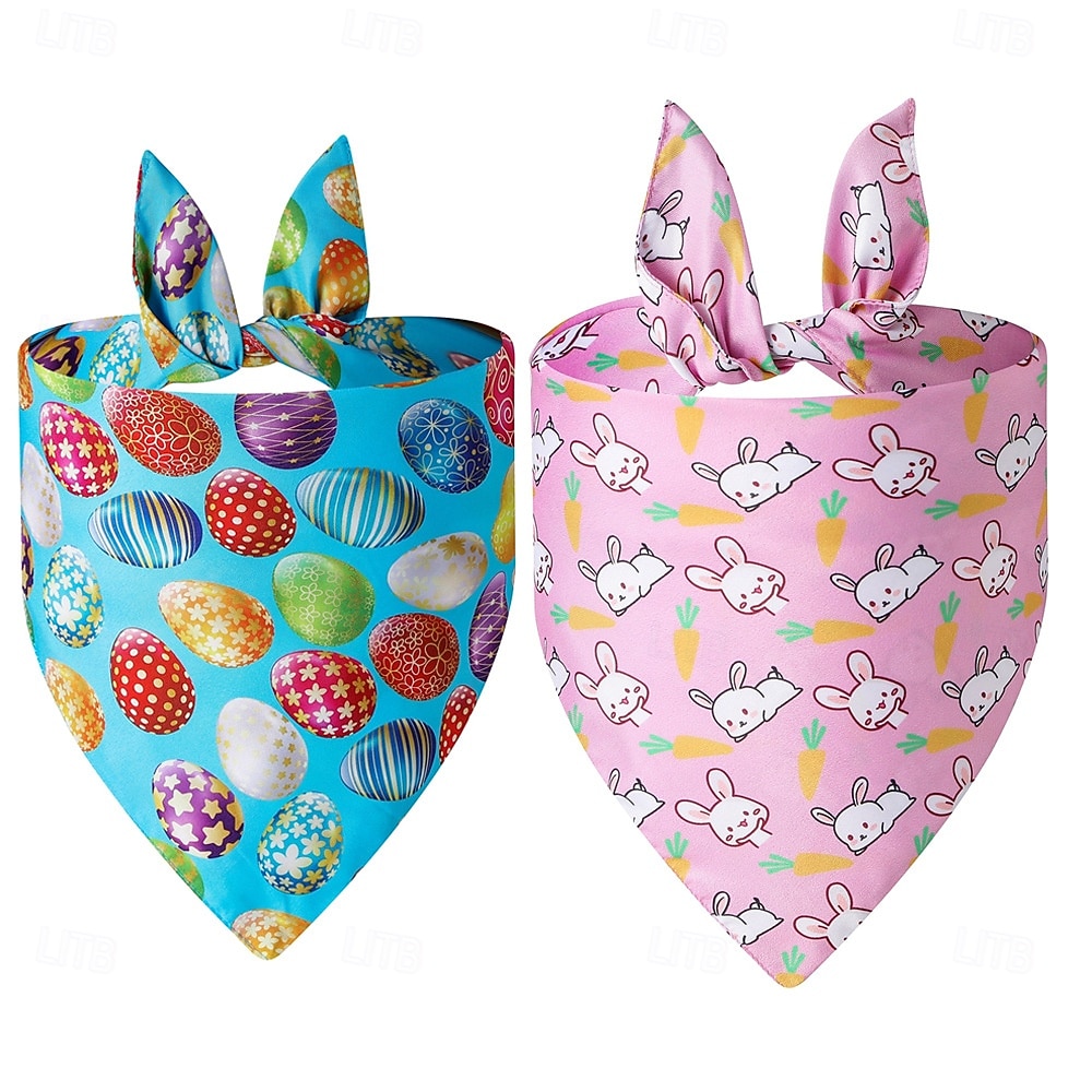 2026年 イースターのペット用唾タオル、ウサギ用三角包帯  コレクション – CLP $9950 –P1