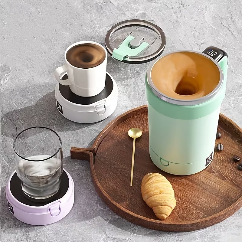 Magnetic Blending Coffee Cup with Straw Lid, 304 Stainless Steel Mixer, 7000 RPM Fast Blending for Smoothies & Coffee, USB-Rechargeable for home/Office/Travel (Hot/Cold Drinks) 2026 - $23.99 –P2