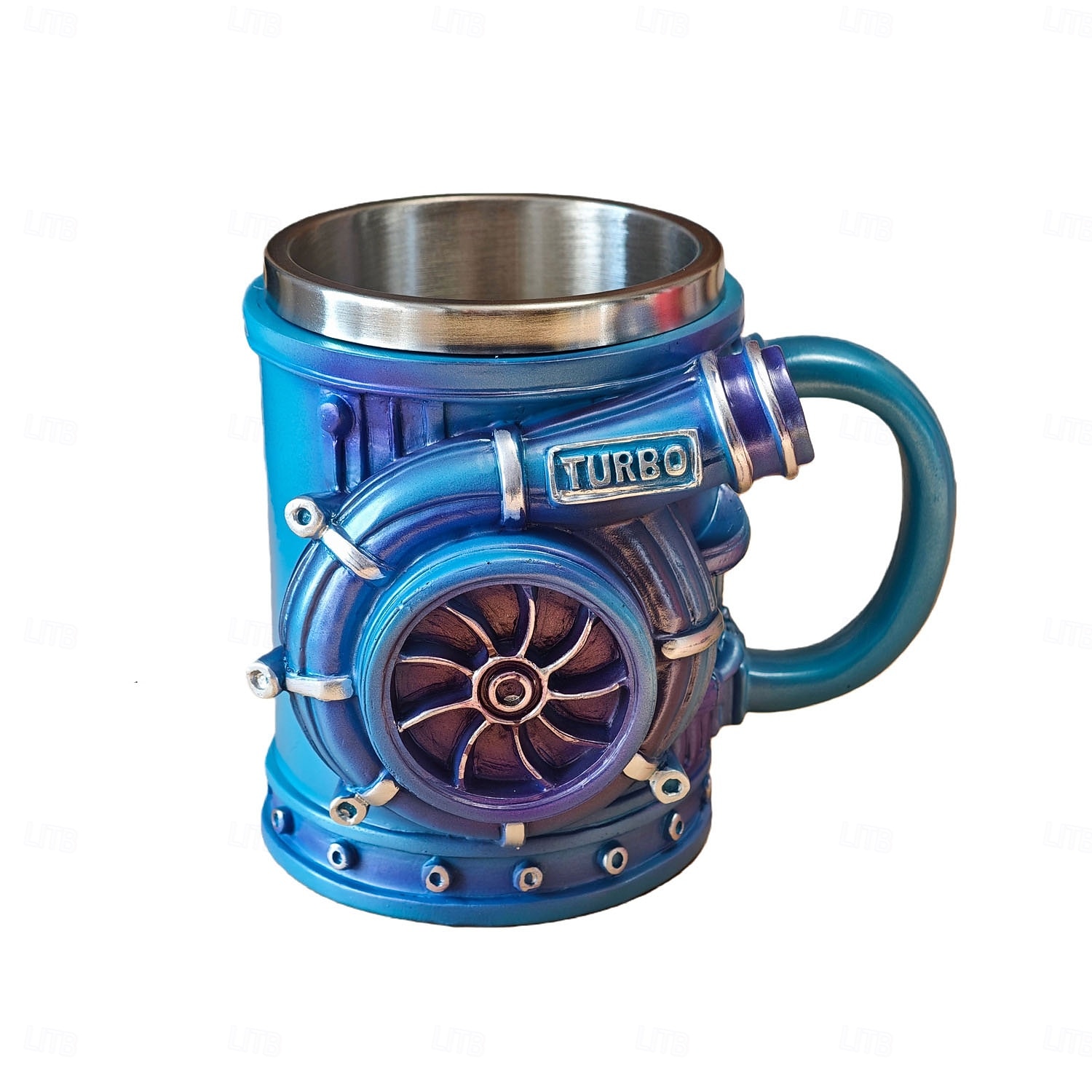 retro V8-moottorimuki, luovat turboahtimella varustetut mukit, uutuus 3D-mekaaninen kahvikuppi, ihanteellinen lahja autoharrastajille, mekaanikoille &vaihdelaatikot 2026 - $23.99 –P7