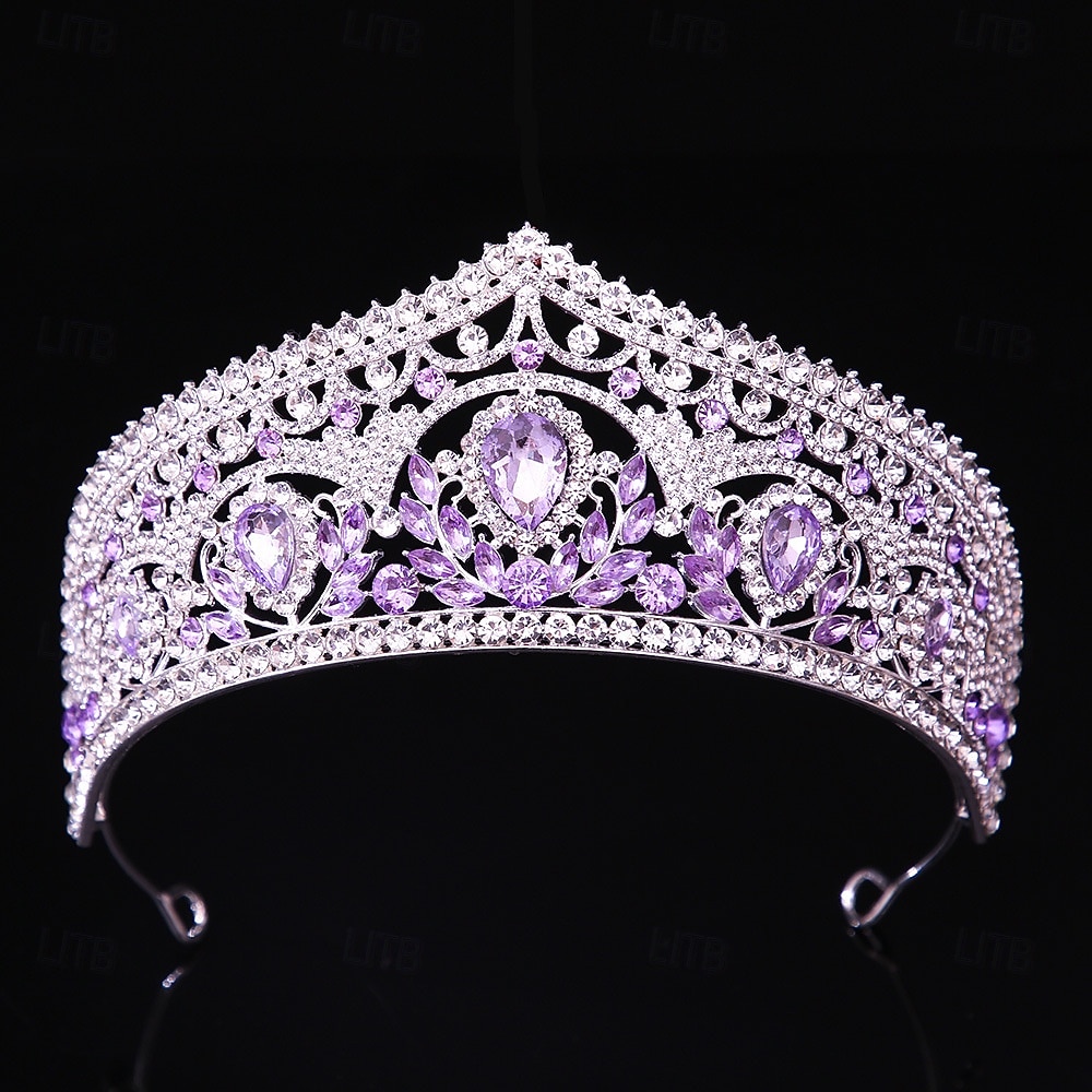 Couronnes Coiffe Alliage Mariage Anniversaire Élégant Mignon Avec Strass Casque Couvre-chef de 2026 ? $17.49 –P2