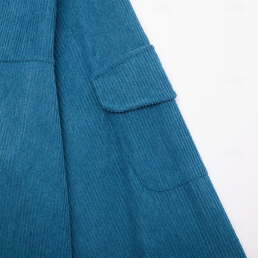 Ανδρικά Κοτλέ σακάκι Causal Καθημερινά Τσέπη Φθινόπωρο Χειμώνας Συμπαγές Χρώμα Βίντατζ Καθημερινά Κολάρο Πουκαμίσου Κανονικό Μαύρο Πράσινο Ανοικτό Βαθυγάλαζο Σκούρο πράσινο Καφέ Σακάκια 2026 - $20.99 –P14