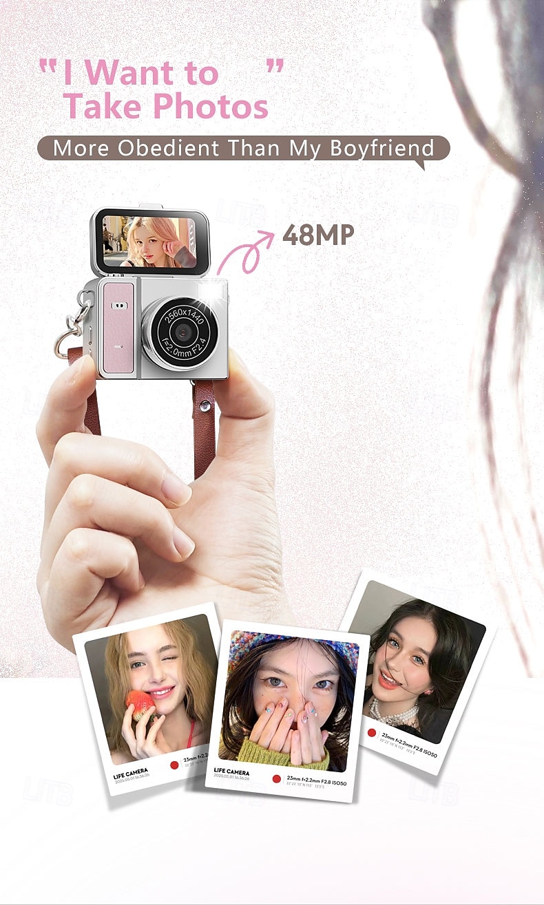 New S162 Retro Mini Digital CCD Camera with Flip Screen for Campus Students, Mini Camera with HD Recording 2026 - $44.99 –P5