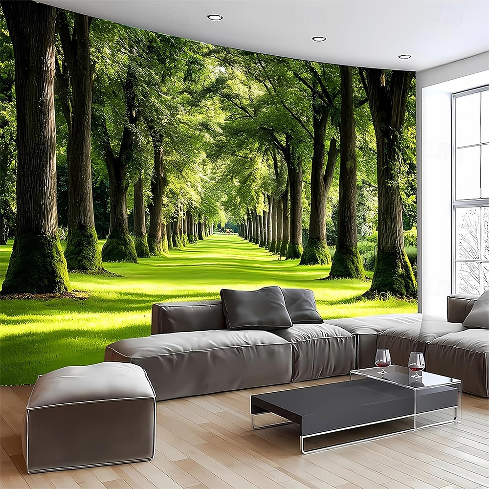 Nature Forest Wall Tapestry Green Tree Avenue Path Sunlit Park Scenery Wall Hanging For Living Room Bedroom Office Home Decor 2026 - $20.99 –P4