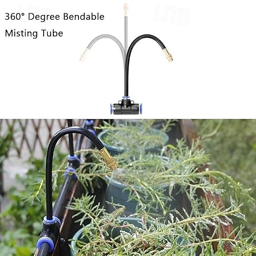 sistema di raffreddamento a nebulizzazione per esterni con ugelli di nebulizzazione regolabili a 360°, sistema di irrigazione e irrigazione automatico per giardino, patio, serra, raffreddamento e umidificazione del 2026 a $16.99 –P7