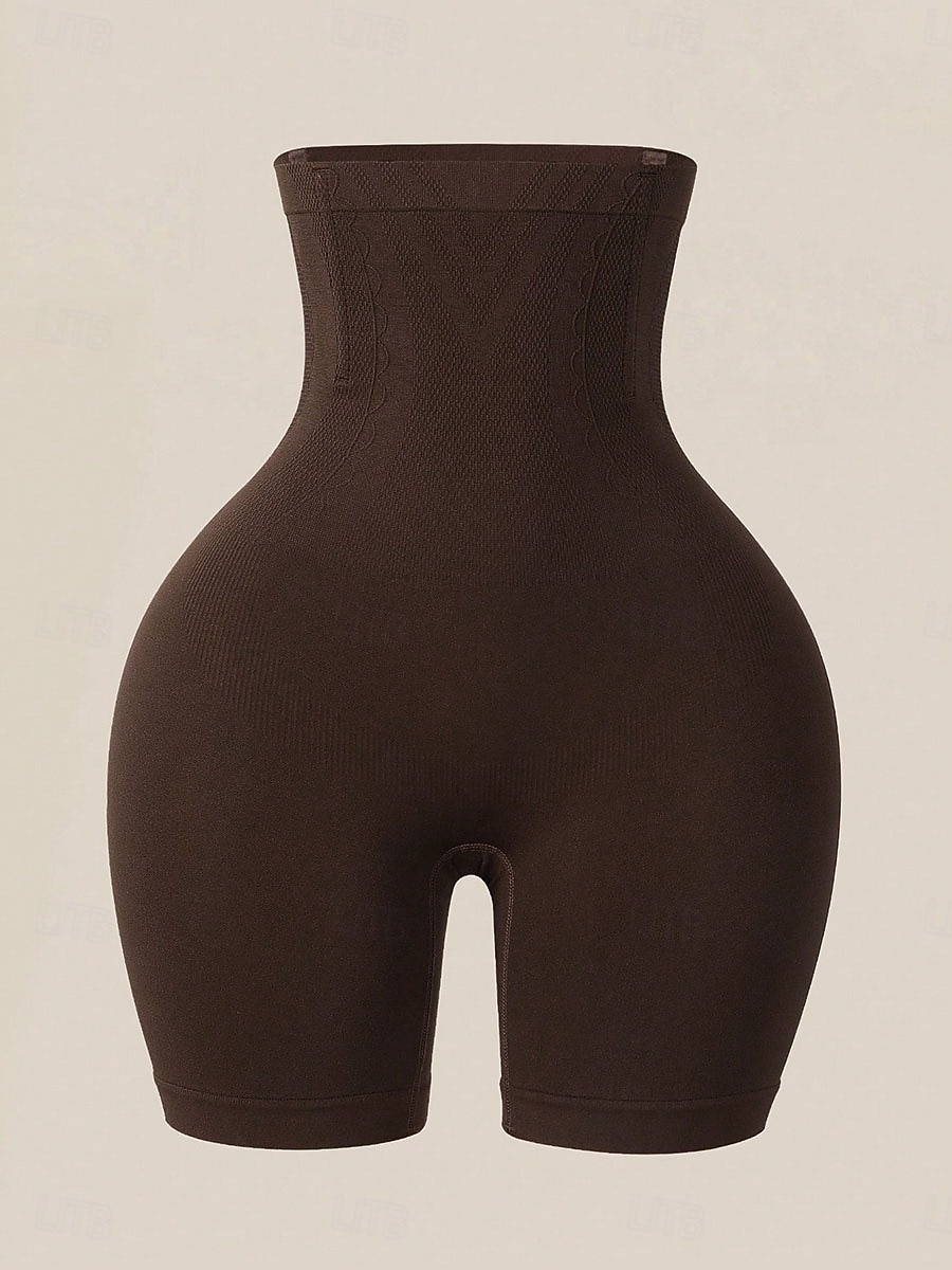 Women's Shapewear Waist Trainer Fashion Simple Pure Color Elastic Waist Daily Home Vacation Black Brown Khaki Summer Spring Fall Regular Fit 2026 - E£769.48 –P4