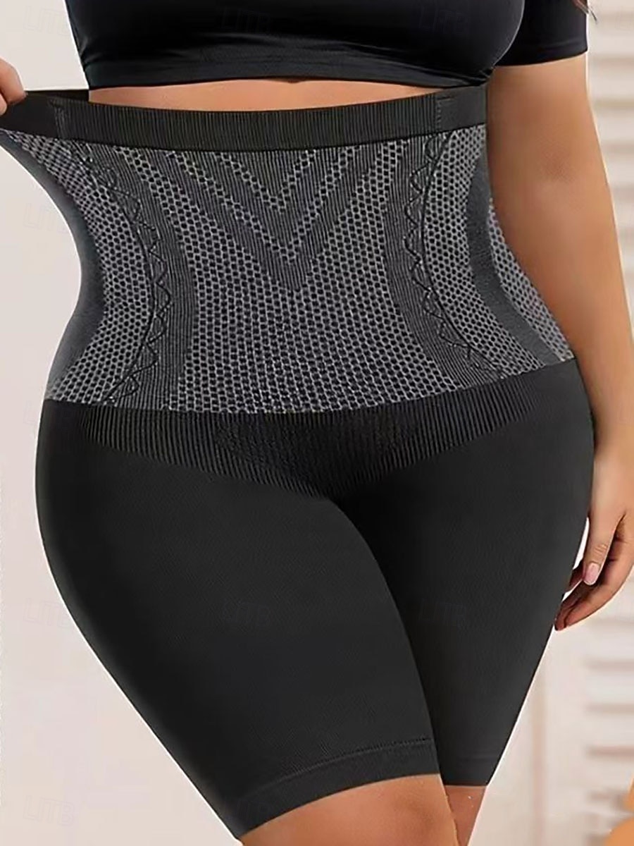 Women's Shapewear Waist Trainer Fashion Simple Pure Color Elastic Waist Daily Home Vacation Black Brown Khaki Summer Spring Fall Regular Fit 2026 - E£769.48 –P1