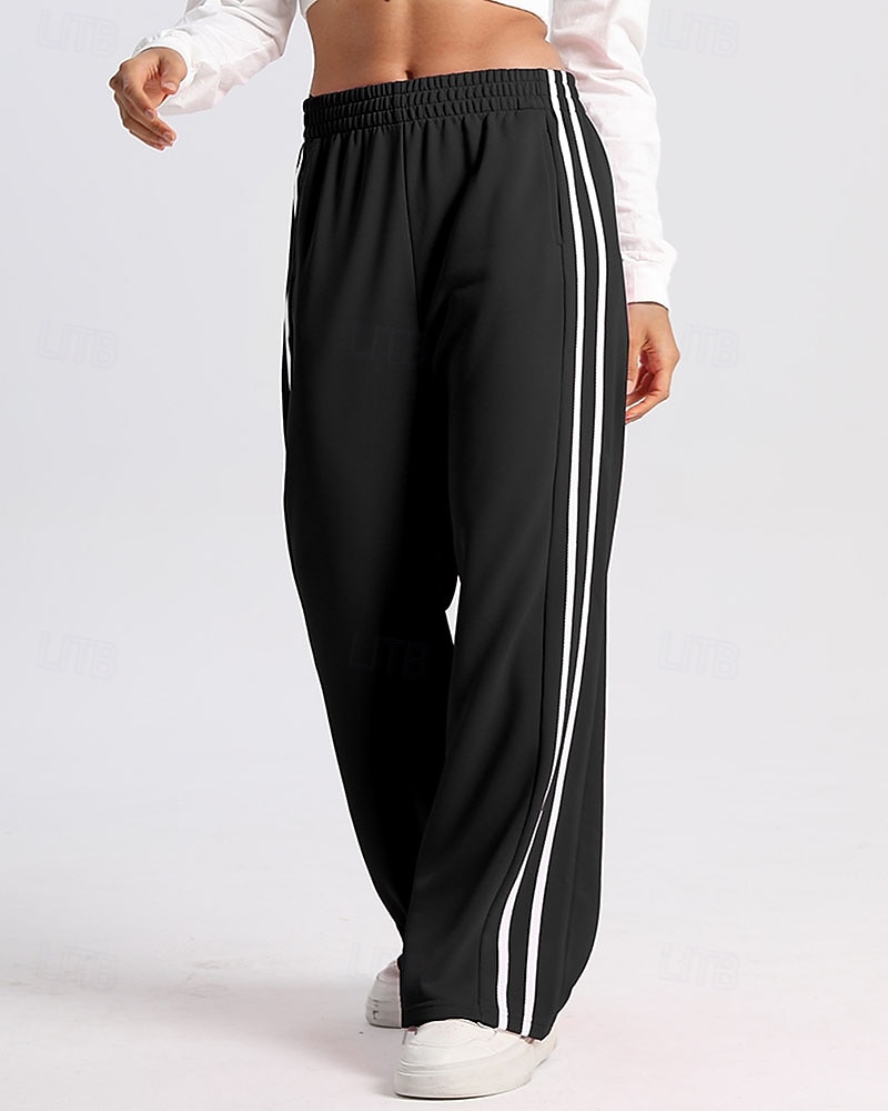 Mulheres Calças de corrida casuais Calças Palazzo Casuais Calças esportivas Patchwork Bolsos Cintura elástica Vestuário de atletismo Casual Diário Ao ar livre Verão Primavera Outono Proteção Solar de 2026 por $27.99 –P5