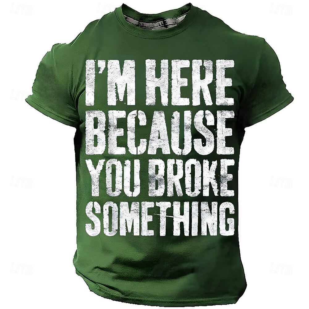 Per uomo Gergo divertente Maglietta Manica Corta maglietta Stampa 3D Girocollo Camicia Moda Quotidiano Quotidiano Streetwear Blu Nero Rosso Estate Primavera Abbigliamento S M L XL XXL XXXL del 2026 a $21.99 –P2