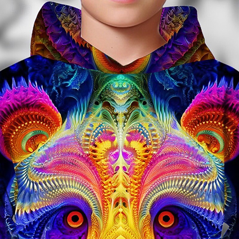 Halloween Dla chłopców 3D Graficzny Bluza z Kapturem Długi rękaw Wiosna Jesień Moda Moda miejska Dzieci 4-12 lat Kaptur Na zewnątrz Codzienny Regularny 2026 - $18.99 –P2