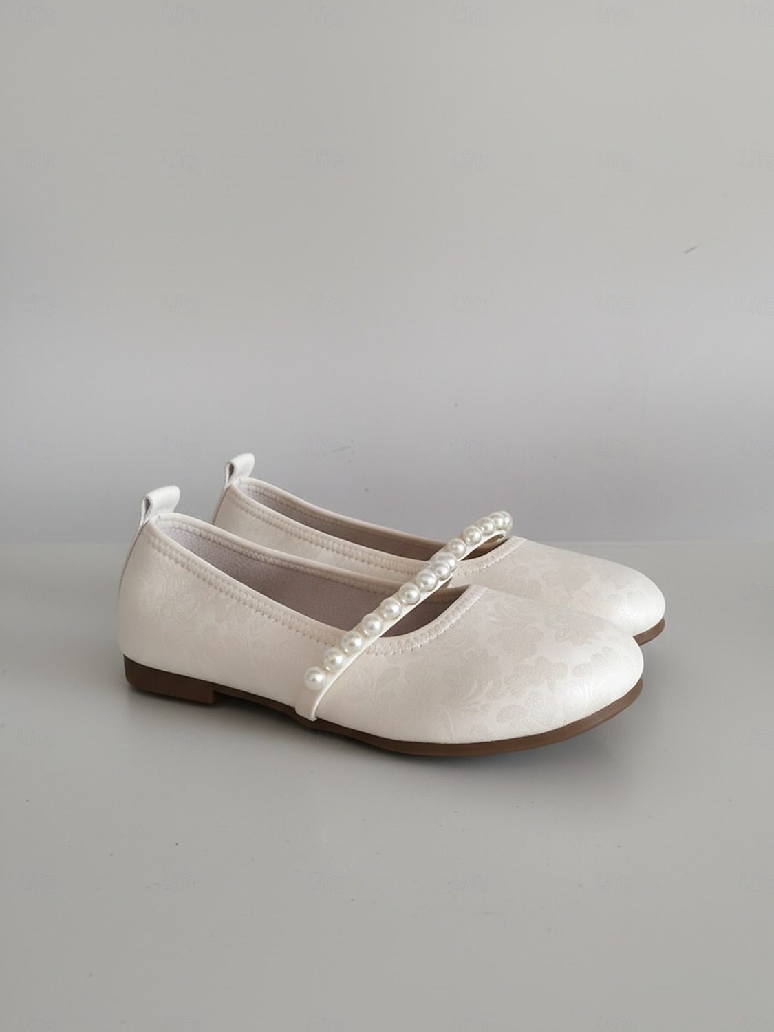 ballerine mary jane beige da donna con cinturino in finta perla – scarpe comode e larghe con punta tonda, elegante stile vintage per l'uso quotidiano, matrimoni, feste del tè e viaggi del 2026 a $24.99 –P2