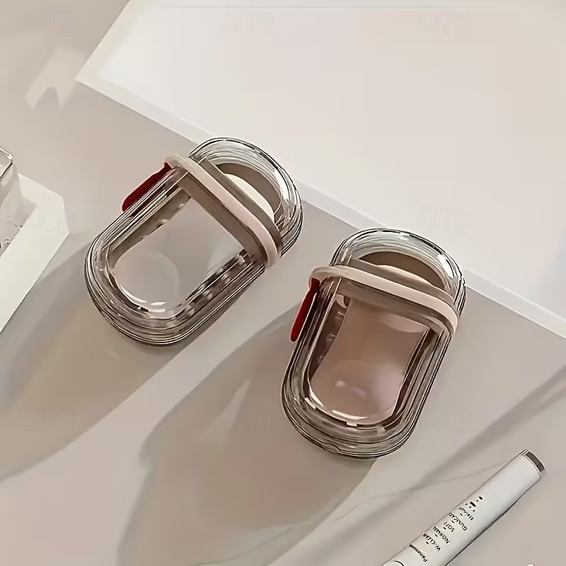 4ks přenosných krabiček na mýdlo s víky, utěsněná drenáž, vyrobené z materiálu pro domácí mazlíčky, vhodné na cestování a venkovní volnočasové aktivity - mini úložné krabičky na mýdlo pro kempování, 2026 - $9.99 –P6