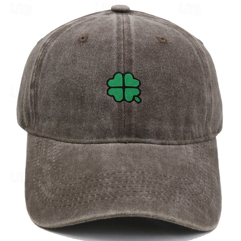 Unisex Cappellino da Baseball Blu chiaro Esercito verde Cotone Ricamato Protezione UV Clover Casual Quotidiano Casual Festa di San Patrizio Casuale Quotidiano San Patrizio Tinta unica Quadrifoglio del 2026 a $9.49 –P7