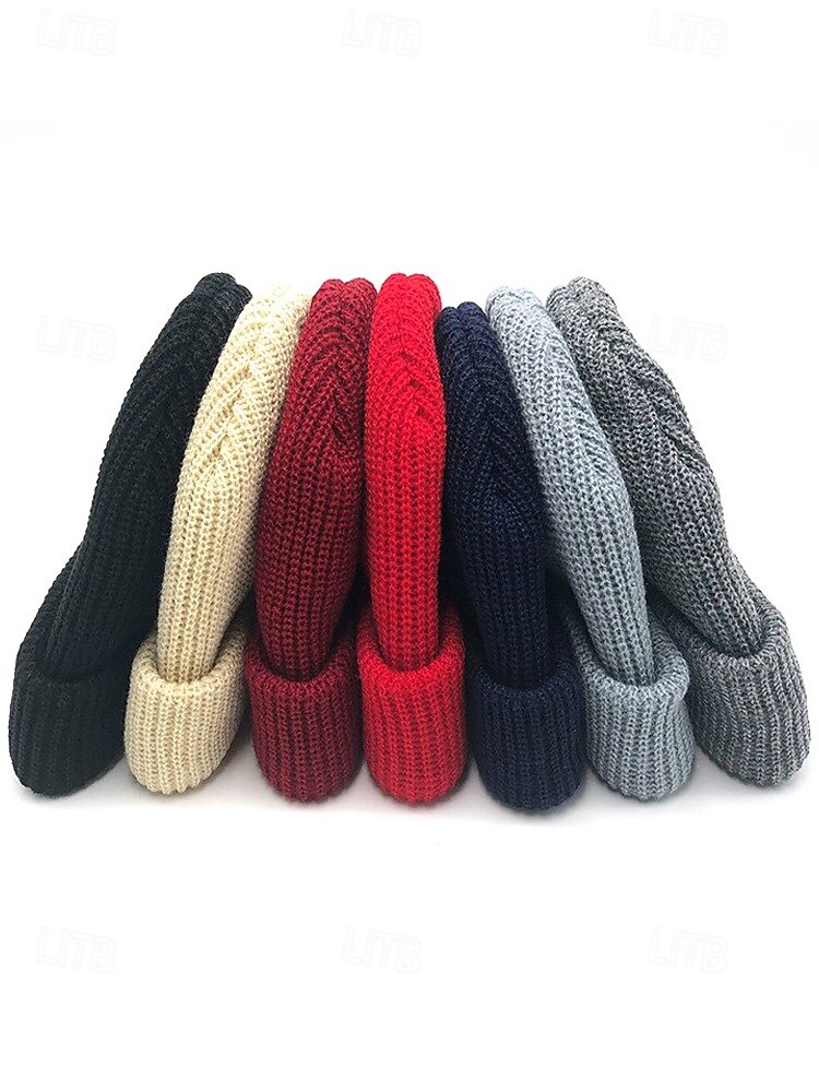 Strickmütze für Herren, weiche, gerippte Wintermütze in verschiedenen Farben, lässiger Outdoor-Stil, warme und bequeme Kopfbedeckung für Herren, ideal für Outdoor-Aktivitäten und den Alltag. 2026 - $11.99 –P3
