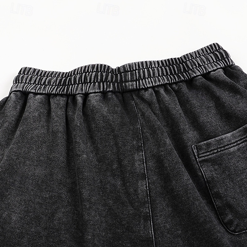 SoftFade™ Pantalons pour Hommes 100 % Coton Pantalons Amples Pantalons Décontractés Pantalons Lavés À L'Acide À Cordon Élastique Taille Droite Longueur Complète Quotidien Mode De Vacances Streetwear de 2026 ? $29.99 –P7