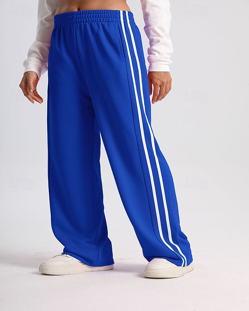 Mulheres Calças de corrida casuais Calças Palazzo Casuais Calças esportivas Patchwork Bolsos Cintura elástica Vestuário de atletismo Casual Diário Ao ar livre Verão Primavera Outono Proteção Solar de 2026 por $27.99 –P7