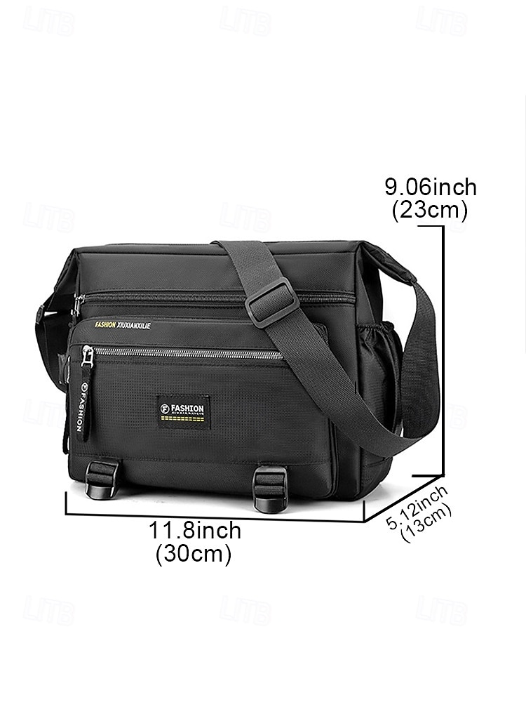 2026年 メンズポリエステルクロスボディバッグ、複数の色、耐久性のある素材、アウトドア活動、ハイキング、日常使用に最適  コレクション – $19.99 –P12