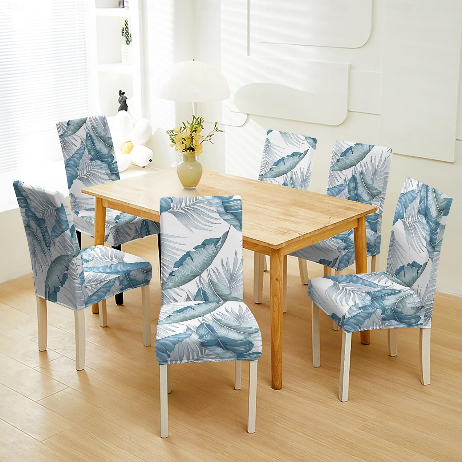 Coprisedile e coprisedile per sedia da pranzo e sgabello resistenti all'acqua, coprisedili in poliestere con stampa geometrica, elasticizzati e lavabili, per cucina, sala da pranzo e casa del 2026 a $15.99 –P2