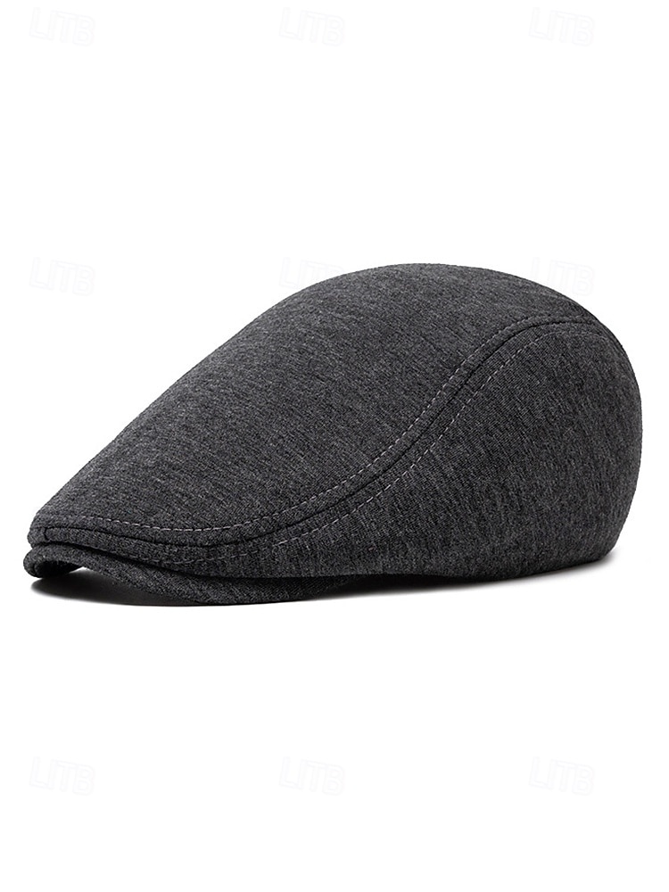 Boina masculina casual em poliéster com design simples e elegante, disponível em várias cores, perfeita para o uso diário. de 2026 por $11.99 –P6