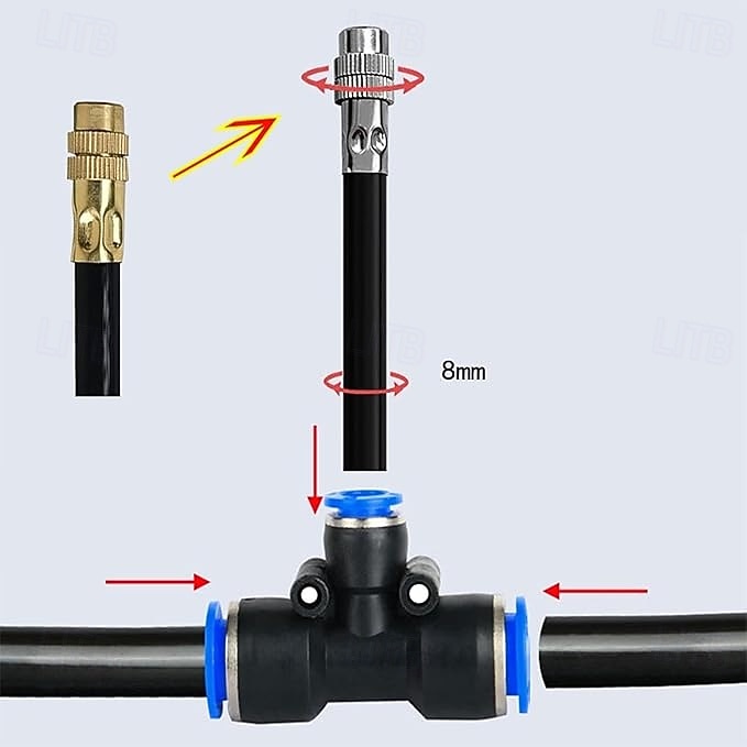 sistema di raffreddamento a nebulizzazione per esterni con ugelli di nebulizzazione regolabili a 360°, sistema di irrigazione e irrigazione automatico per giardino, patio, serra, raffreddamento e umidificazione del 2026 a $16.99 –P14