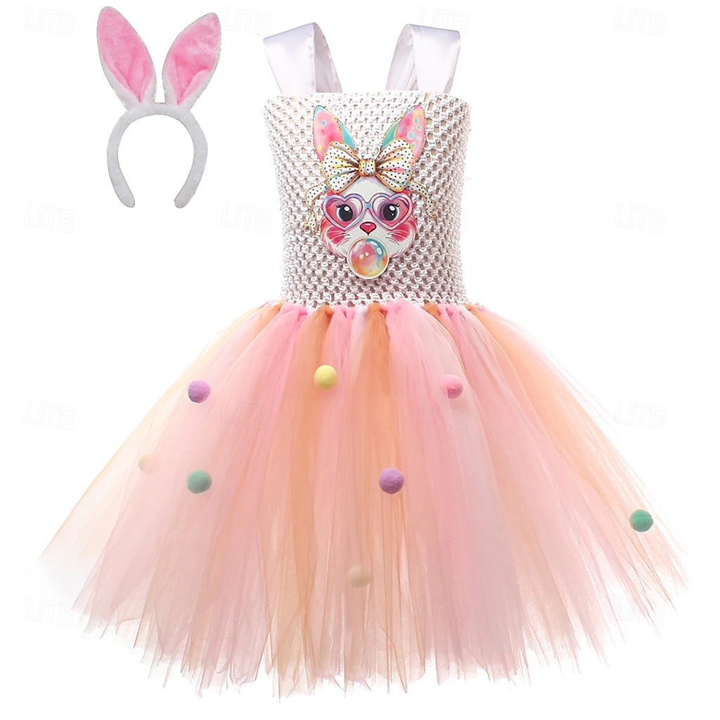 Tutu Robe Prinzessin Tier Osterhase Kleider Lustig Kinder Mädchen Kindertag Ostern Karneval Party Verkleiden 2026 - $30.99 –P3