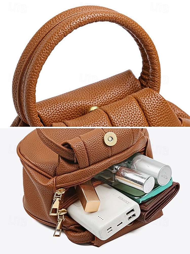 borsa da donna in similpelle – vari colori, elegante manico rotondo, resistente e spaziosa – perfetta per outfit casual di tutti i giorni e da sera del 2026 a $11.99 –P10