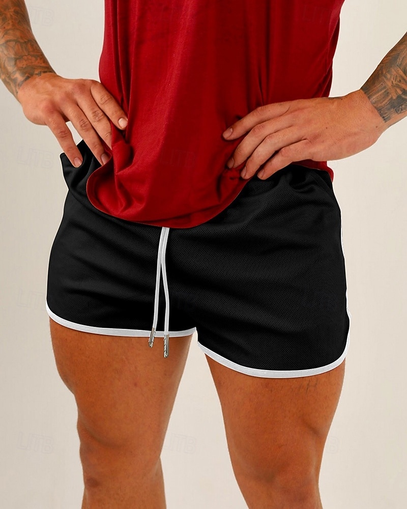 Homens Shorts de Corrida Calções atléticos Shorts de Academia Com Cordão Bolsos Cintura elástica Calção Casual Ao ar livre Férias Verão Secagem Rápida Leve Macio Treino de Ginástica Treinamento Ativo de 2026 por $17.99 –P6