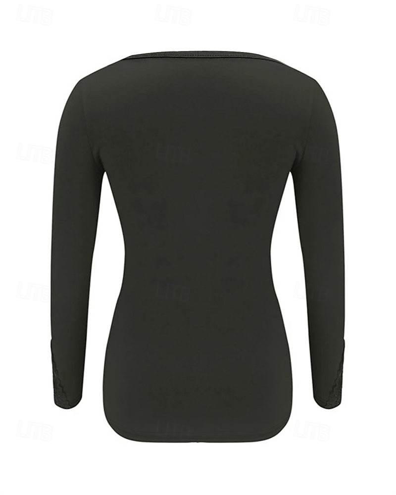 Γυναικεία Καλοκαιρινές κορυφές Μπλούζα Ντυτές μπλούζες Σουρωτά Κουρελού Δίχτυ Σκέτο Κομψό Βίντατζ κυρίες Μακρυμάνικο Στρογγυλή Ψηλή Λαιμόκοψη Κανονικά μπλουζάκια Καθημερινά Δουλειά Αργίες Μαύρο 2026 - $31.99 –P2