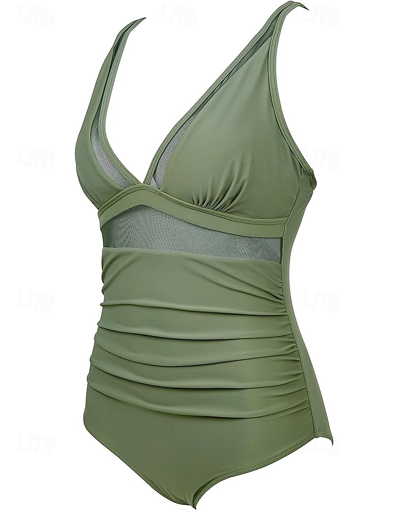 2026年 女性用 ラッシュガード 水着 ワンピース 花 ソリッド レオプリント UVプロテクション 弾性ある ノースリーブ スイムウェア 水着 サーフィン 潜水 水泳 夏  コレクション – $17.99 –P3