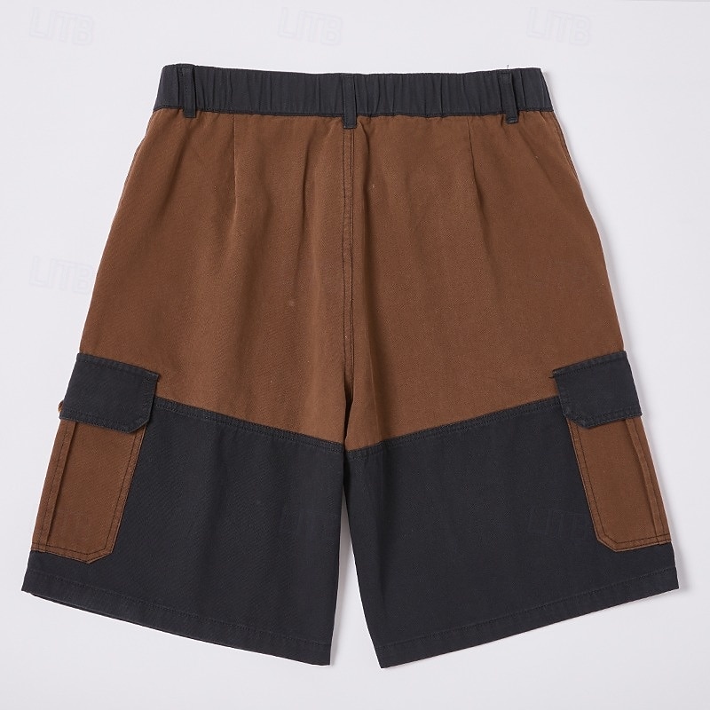 Per uomo Pantaloncini cargo Pantaloncini da esterno Pantaloncini casual Pantaloncini da Escursionismo Patchwork Multi-tasche Gamba Dritta Blocco di colori Tinta unita Indossabile Traspirante Corto del 2026 a $15.49 –P6
