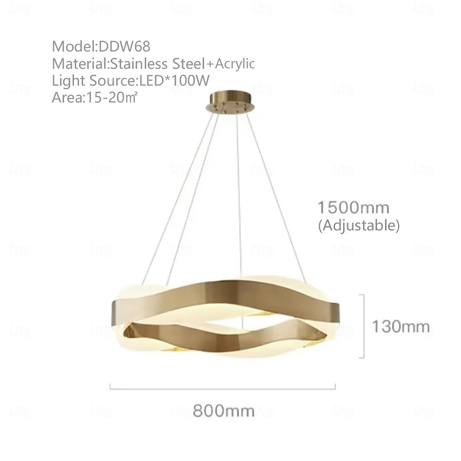 Nordic Modern Ring LED 3 Color 65/80cm Chandelier for Living Room Bedroom Dining Table Pendant Lamp Home Decor Lighting,Ceiling Pendant Light 2026 - $649.99 –P10