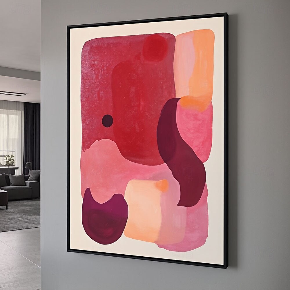 Minimalist Bold Color Field Painting Abstract Red and Pink Poster Modern Contemporary Painting Statement Decor Vibrant Dopamine Decor 2026 - $100.99 –P2