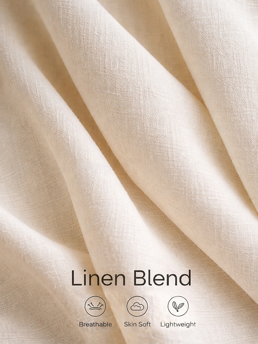 Dame Lang kjole Maxikjole Imitert bomullslin Skjortekjole Uformell kjole Mote utendørs Fest Ferie Normal Blomsternål i krystall Langermet Skjortekrage Blå Rosa Sommer 2026 - $46.99 –P2