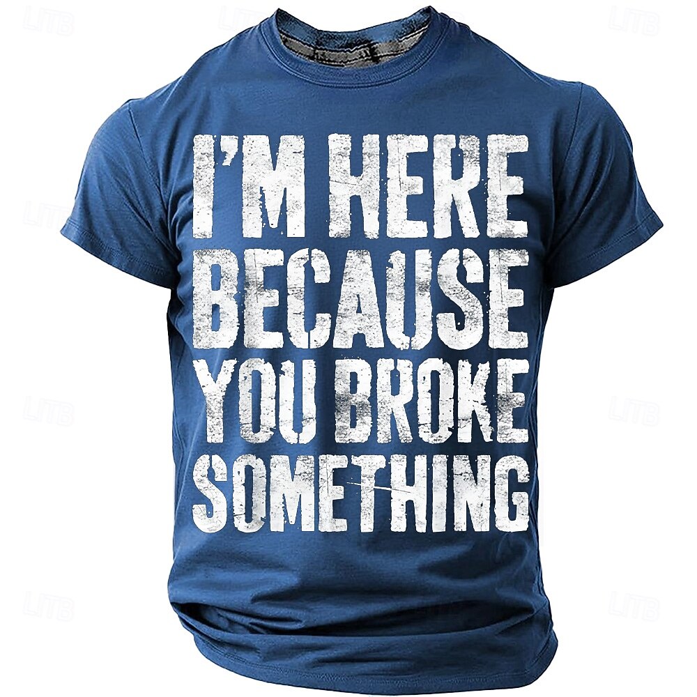 Per uomo Gergo divertente Maglietta Manica Corta maglietta Stampa 3D Girocollo Camicia Moda Quotidiano Quotidiano Streetwear Blu Nero Rosso Estate Primavera Abbigliamento S M L XL XXL XXXL del 2026 a $21.99 –P3