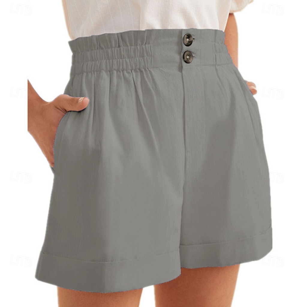 Mujer Pantalón corto Pantalones cortos de verano Pantalones cortos de playa Vacaciones Moda Casual / Diario Corto Media cintura Cremallera Bolsillo Cintura elástica Secado rápido Suave Transpirable 2026 - $21.99 –P4