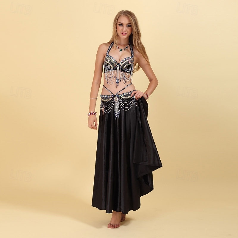 Samba Dancewear Glamorous Beaded Chain Sequin Belly Dance Costumel Performance Costume 2026 - €101.9 –P10