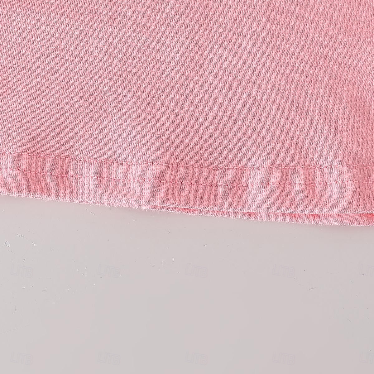 Voor meisjes 3D Ruitjes T-shirt & rok Roze Mouwloos Andere prints Zomer Casual Peuter 1-5 jaar Strakke ronde hals Buiten 2026 - $22.99 –P4