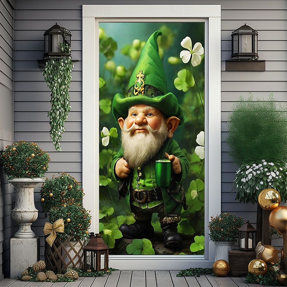 St. Patrick's Day Posters Door Cover Outdoor Banners Green Hat Shamrock Cute 3D Party Dorm Teens Room College Dorm Guys Man Cave Frat Bedroom Shooting Backgrounds Home Decor 2026 - $19.99 –P13