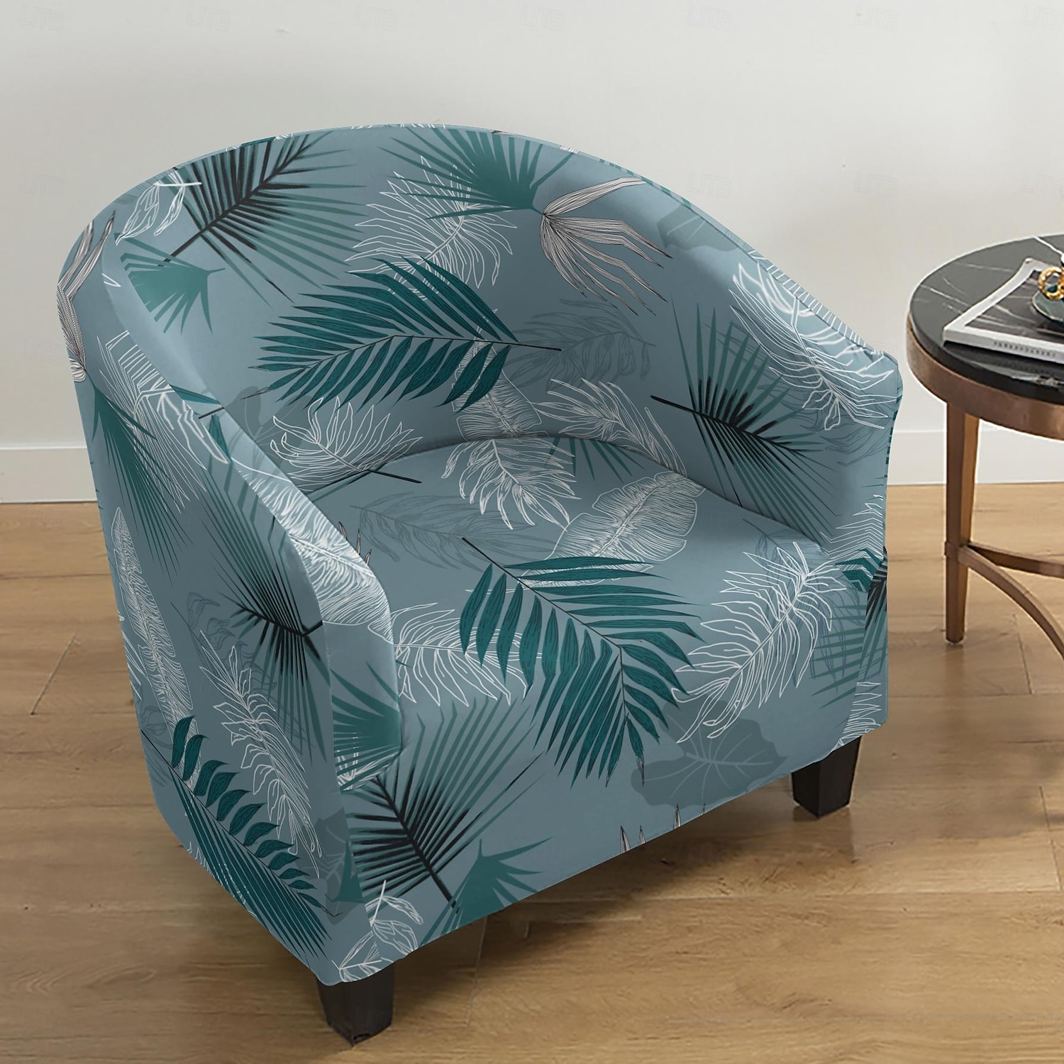 1 Pc Club Chair Cover Striped Plant and Geometric Printed Polyester Slipcover for Single Seat Chair Living Room Bedroom Home Office 2026 - $30.99 –P5