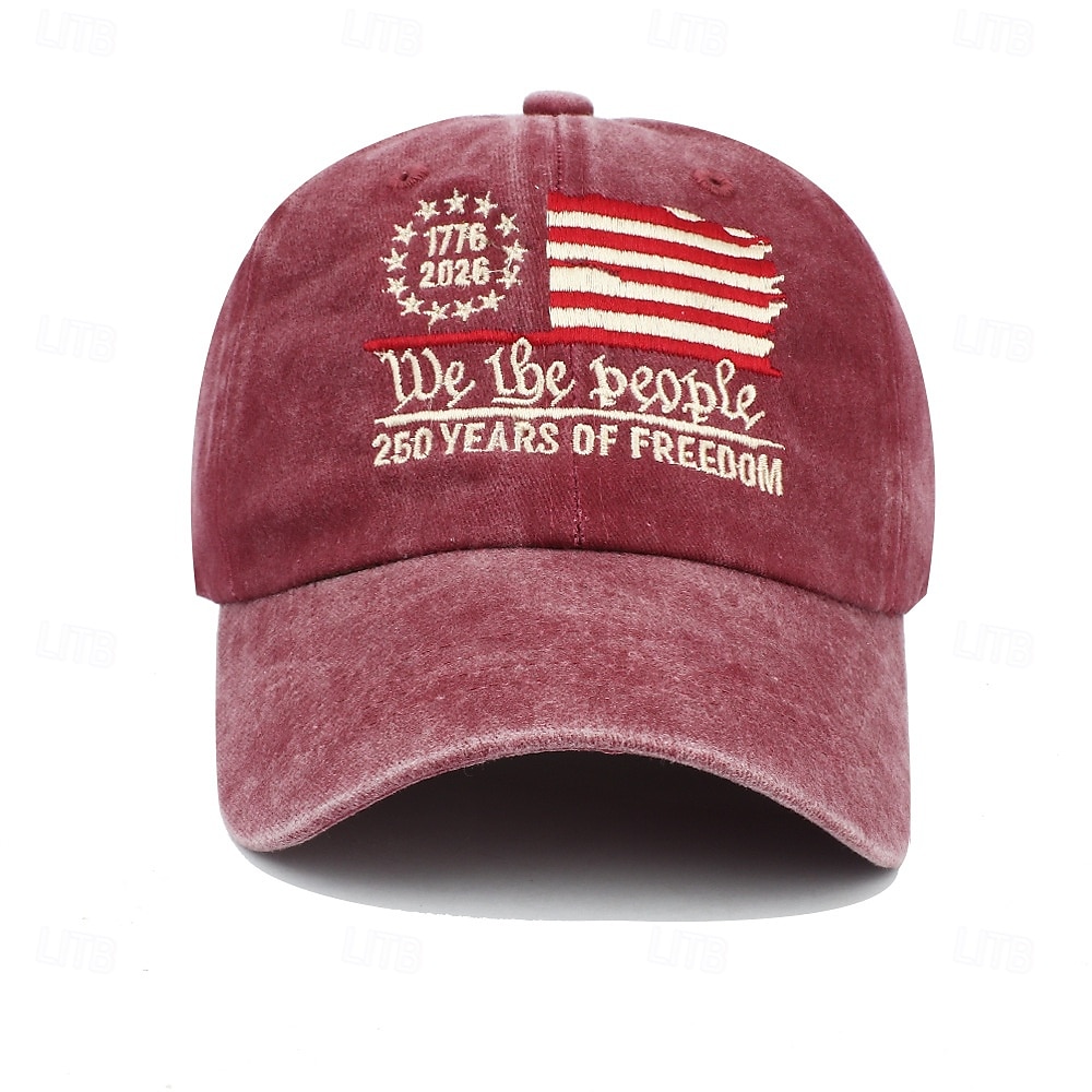 Casquette de Baseball Drapeau Américain Rétro Vintage Patrimoine Patriotique 1776-2026 pour Unisexe Adulte Impression 3D  pour Jour de l'Indépendance / 4 Juillet 4 Juillet Extérieur Décontract de 2026 ? $20.99 –P9