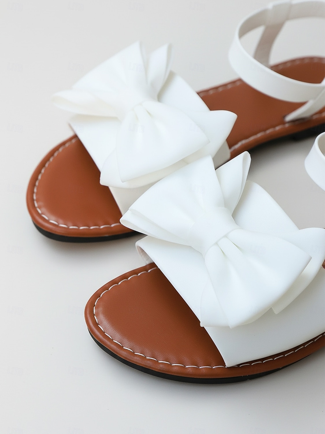 Sandalias planas con lazo y tira en el tobillo con estampado de leopardo para mujer: estilo elegante de isla tropical, cómodas sandalias con estampado animal para cruceros de lujo y vacaciones en 2026 - $18.99 –P2