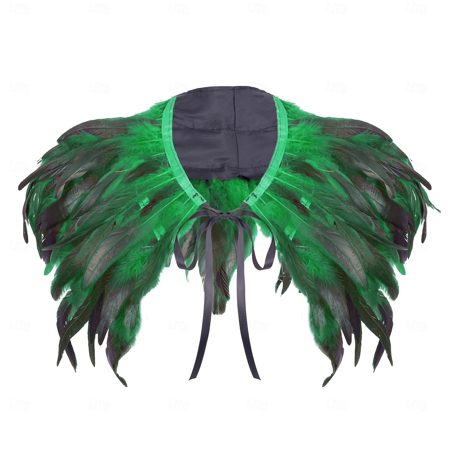 Acessórios de Carnaval 2026 Rio Carnival Samba Xale de Plumas Vermelhas para Mulheres com Laço de Fita Brasil Fantasia de Performance Festival de 2026 por $19.99 –P12